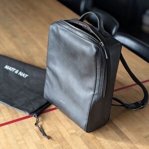 Matt & Nat Black Vegan Backpack